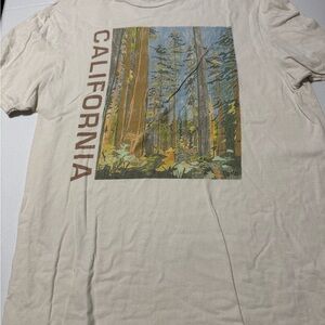Cream California Forest Graphic Tee